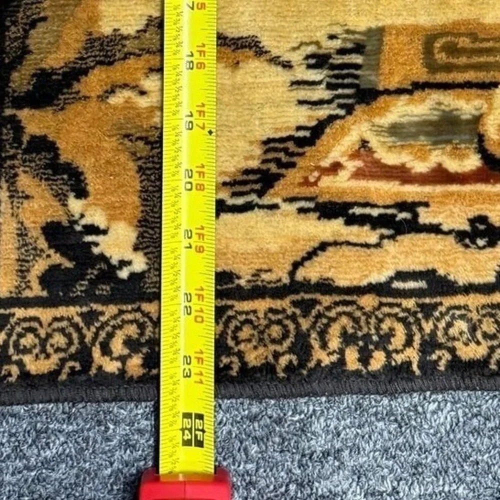 Vintage‎ Desert Scene Tapestry rug camel three kings dessert wise men-flaw